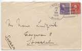 USA Cover Sent To Sweden Cleveland 6-7-1939 - Briefe U. Dokumente