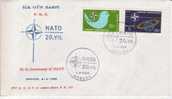 TURKEY FDC MICHEL 2120/21 €2.50 NATO 1969 - FDC