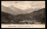 CPA ANCIENNE- FRANCE- ARGELES-GAZOST (65)- VUE GENERALE  ET VALLEE D´AZUN- MONTAGNES ENNEIGÉS- - Argeles Gazost