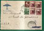 ITALY - 1947 VF AIR MAIL CANICATTI To JOHNSTOWN, PA - Very Good Franking - Marcofilie