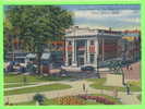 CHARLOTTETOWN, PEI  - QUEENS SQUARE AND WAR MEMORIAL - ANIMATED OLD CARS - - Charlottetown