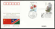 PFTN.WJ-30 CHINA-NAMIBIA DIPLOMATIC COMM.COVER - Brieven En Documenten