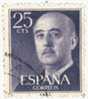 Espagne. 1955 ~ YT  857 - 25 C. Franco - Used Stamps