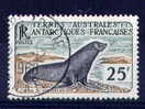 TAAF - N° 16 (0) Otarie De Kerguelen (thème Animaux)  - Bel Exemplaire Avec Un Joli Cachet - Used Stamps
