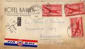 1039. Carta Aerea ROCHESTER 1947 A España - Covers & Documents