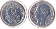 ** 2 FRANCS 1945 B MORLON ALU. ETAT TTB **2F76 ** - 2 Francs