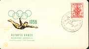 Jeux Olympiques 1956 Australia Escrime  Fencing  Scherma   Sur Carte - Sommer 1956: Melbourne