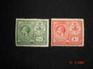 Bahamas 1920 K.George V 'Peace'  1/2d And 1d  SG106 And 107 MH - 1859-1963 Colonie Britannique