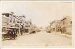 Port Angeles Real Photo Postcard Animated Street Scene, Vintage Autos, Olympic Peninsula Washington State - Andere & Zonder Classificatie