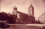 CPA Belle Carte Postale FRANCE - ST GAUDENS La Collégiale Place Nationale - Voiture - Saint Gaudens