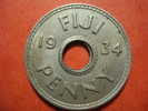 946 FIJI ISLANDS   ONE PENNY   AÑO / YEAR  1934  EBC/ XF+++ - Fidji