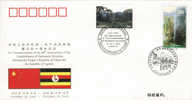 PFTN.WJ-118 CHINA-Uganda  DIPLOMATIC COMM.COVER - Brieven En Documenten