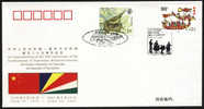 PFTN.WJ-69 CHINA-SEYCHELLES DIPLOMATIC COMM.COVER - Briefe U. Dokumente