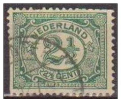 Holanda 1898-1924 Scott 60 Sello º Cifras Numeros Michel 52 Yvert 69 Nederland Paises Bajos Stamps Timbre Pays-Bas - Oblitérés