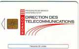 MONACO DIRECTION DES TELECOMMUNICATIONS 50U GEM 12.93 ETAT COURANT - Monaco