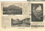 BORGOSESIA - 3 VEDUTE - B/N VIAGGIATA 1955 -  PANORAMA. - Panoramische Zichten, Meerdere Zichten