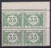 Belgie OCB TX36 (**) In Blok Van 4. - Timbres