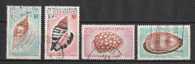 NOUVELLE CALEDONIE 1970-71 Coquillages (o) N°368/371 (4v) - Coquillages