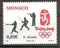 MONACO JO PEKIN ESCRIME  TIR  BASEBALL - Escrime