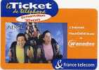 @+ Ticket France Telecom : ADSL (1 000 Ex) - Spécimen Neuf (non Gratté) - FT Tickets