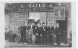 42 )) SAINT CHAMOND, Carte Photo, Epicerie BAYLE Buvette, ANIMEE, - Saint Chamond