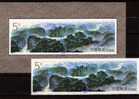 Die 3 Schluchten Jangtsekiang 1994 China 2571+Block 68 ** 7€ Gemälde Bergmassiv Berge Mit Tempel Hoja Bloc Sheet Bf CINA - Volcanes