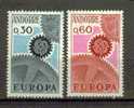 EUROPA ANDORRE N° 179 & 180 ** - 1967