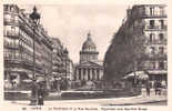 CPA - PARIS - LE PANTHEON ET LA RUE SOUFFLOT - 80 - A. LECONTE - ANIMEE - - Pantheon