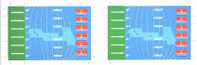 KIRIBATI 1993, Maps & Flags 40c, IMPERF PROOF PAIR    [epreuve,Druckprobe, Prueba,prova,proeven] - Briefmarken