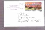 Postal Card - American Buffalo And Prairie - Scott # UX120 - 1981-00