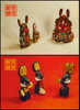 1987 CHINA HP6 YEAR OF THE RABBIT P-CARD 2V - Postcards