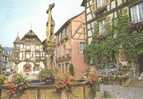 CPM De Kaysersberg ? Place De L?Eglise Avec Fontaine De 1531 - Kaysersberg