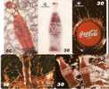 SERIE COMPLETA DE 5 TARJETAS DE COCA-COLA DE BRASIL TIRADA 50000 - Alimentación