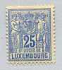 Luxembourg 54 *   25c Outremer  Mint  L.H.   (cote 225 €  Charnière Légère ) - 1882 Allégorie