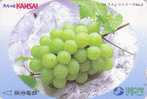 Carte Prépayée Japon - RAISIN Grappe - Bunch Of GRAPES Japan Prepaid Card - Traube - Alimentación