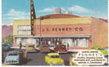 Chaffee Shopping Center North Denver, J.C.Penny's With Boy Scout Department On Vintage Linen Postcard - Denver