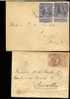 Deux Jolies Lettres Petit Format Avec 71-73 - 1894-1896 Expositions