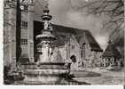 SAINT JEAN Du DOIGT 29 La Nef De L'Eglise Et Fontaine En Date Du 21-08-1958 Avec Timbre  Véritable Photo Carte Dentelée - Saint-Jean-du-Doigt