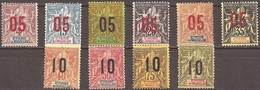 SAINT-PIERRE And MIQUELON..1912..Michel # 91I - 96I; 97II - 100II...MLH. - Unused Stamps
