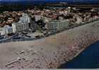 CPSM, CANET PLAGE, VUE AERIENNE GENERALE, DATEE 1966 - Canet Plage