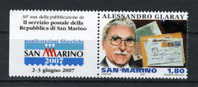 2007 - SAINT-MARIN - SAN MARINO - Sass. 2129 New Mint - Alessandro Glaray - Neufs