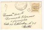 12702)lettera Con 25c  Amm Lire Da Catania A Città Il 9-8-1944 - Poststempel
