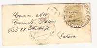 12704)lettera Con 25c  Amm Lire Da Catania A Città Il 16-8-1944 - Poststempel