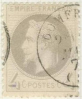 N°27 Empire Lauré Oblitéré Cachet à Date Type 16, De Domfront. Cote 120€ - 1863-1870 Napoléon III Con Laureles