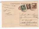 12732)intero Postale Con  1.20£ + 60c Democratica + 1.20 £ Turrita Da Grosseto A Catania  Il 16-11-1946 - Marcofilía