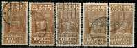 ● POLONIA - Repubblica - 1928  -  N. 349   Us. Serie Compl. -  Lotto  365 - Used Stamps