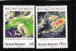 United Nations Vienna 1989 World Weather Watch 25th Anniversary Map Helical Cloud MNH - Klimaat & Meteorologie