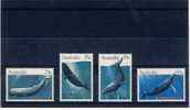 1982 Australia  Whales Complete  Set Of 4 Stamps All MNH - Ongebruikt