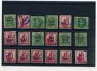 - INDE . ENSEMBLE DE TIMBRES AVEC LA SURCHARGE REFUGIES - Official Stamps