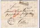 DKV001a/ Aus Dänemark, Kastenform 1863,K.D.O.P.A./Pr. P.A. Hamburg Nach Cöln - ...-1851 Prefilatelia